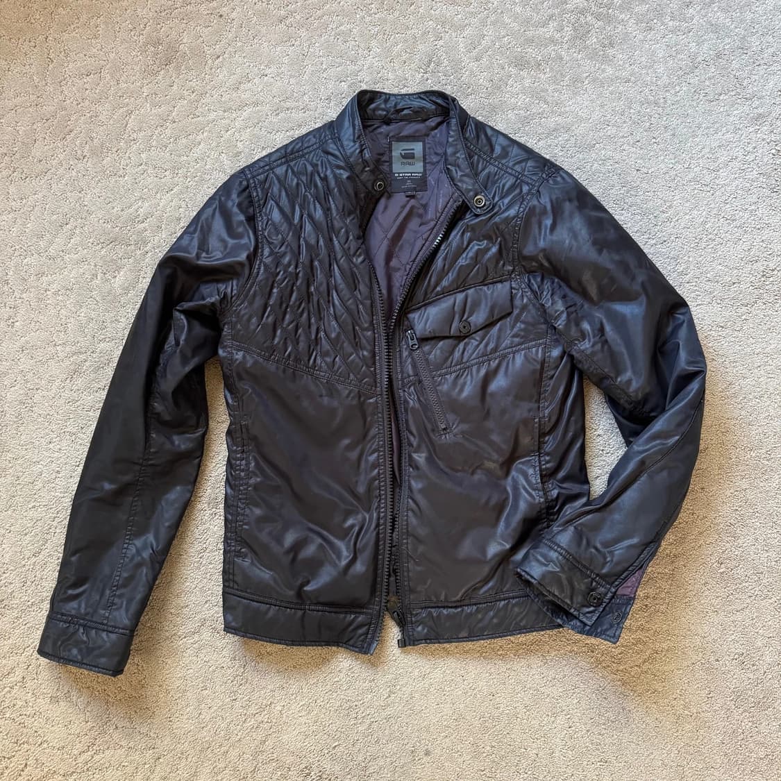 지스타 로우 Revend 3D 슬림 퀼티드 자켓 상품이미지1