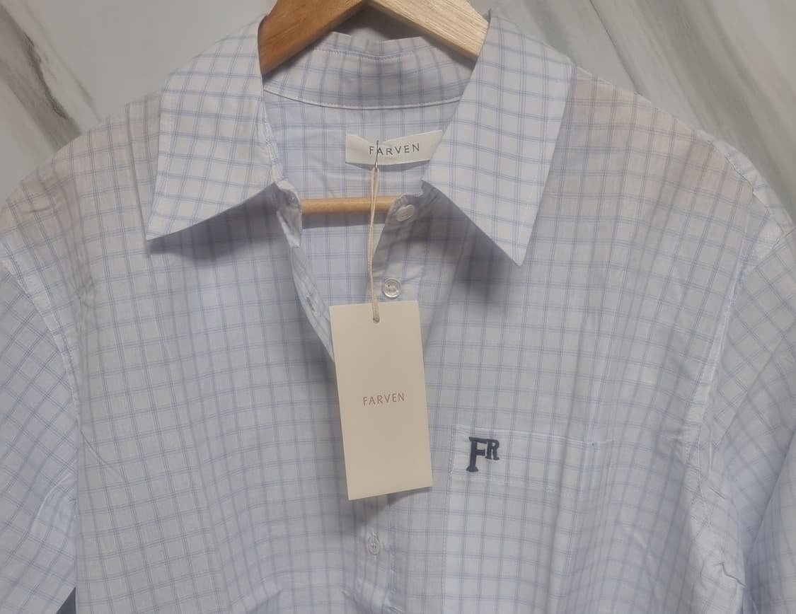 파르벵 셔츠 새상품,FARVEN 체크 셔츠,품절상품 상품이미지6