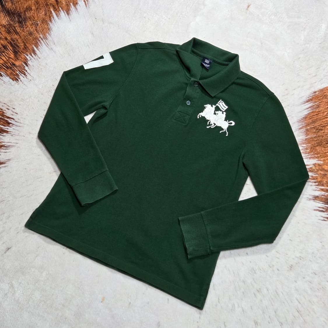 폴햄 그린 pk 자수 롱슬리브 상품이미지1