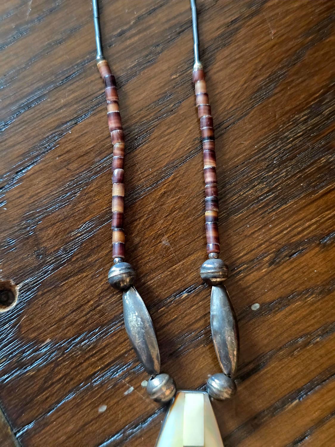 🇺🇸네이티브 아메리칸 실버 자개 은 목걸이 상품이미지6
