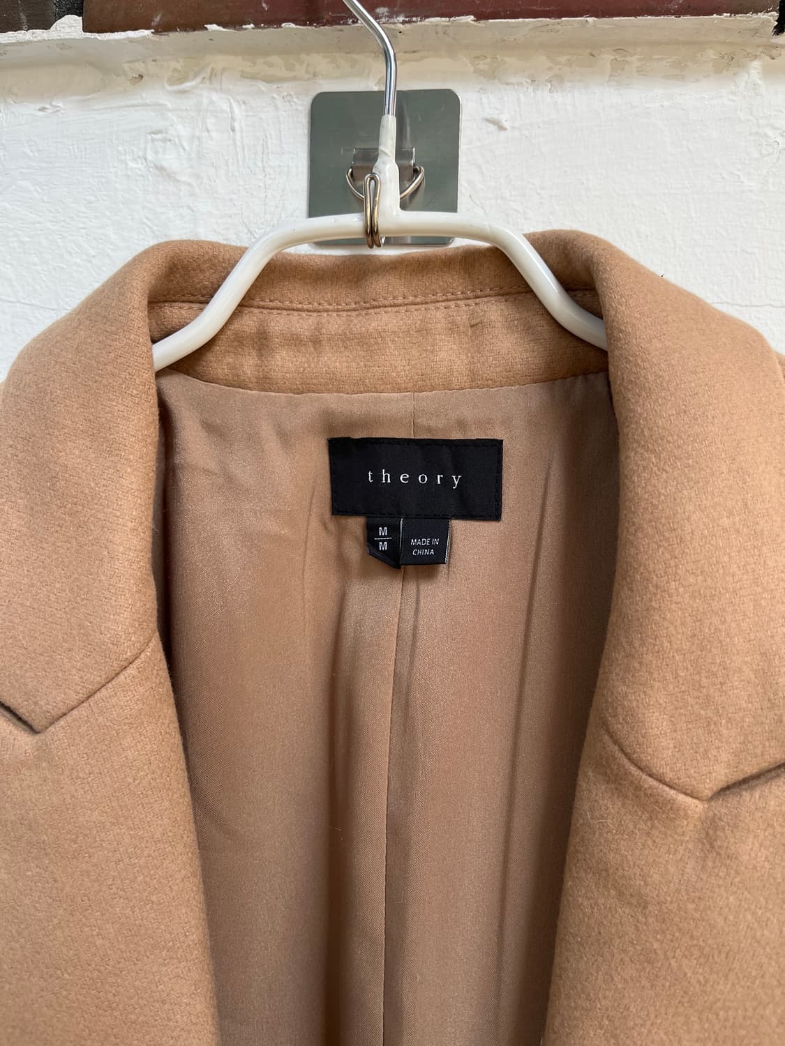 Theory 체스터필드 베이지 울 코트 M 상품이미지2