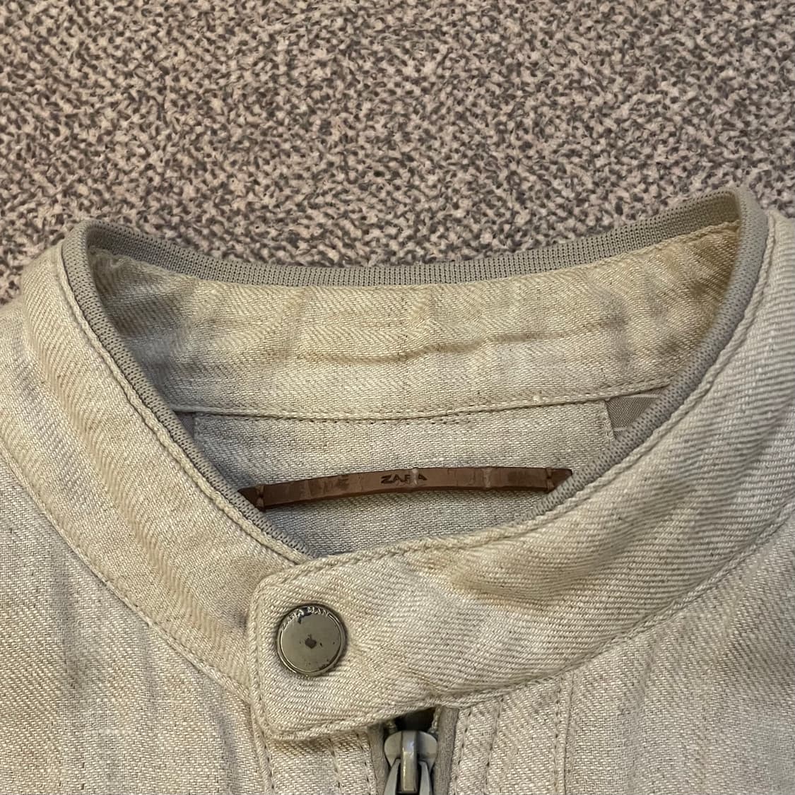 자라 린넨 봄버 자켓 상품이미지5