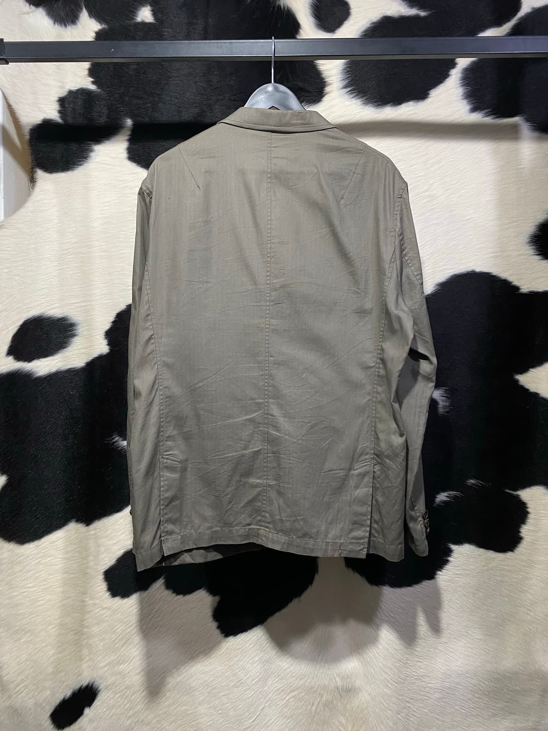 Comme ca ism 숄더다트 디테일 카키 블레이저 상품이미지6