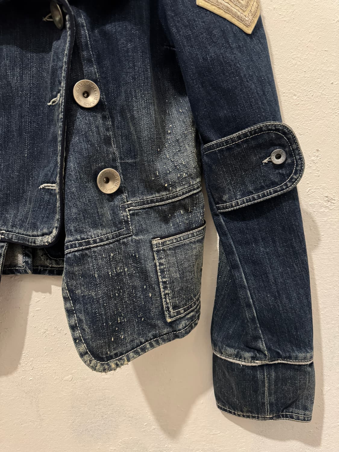 아르마니 진스 패치 데님 자켓 상품이미지4