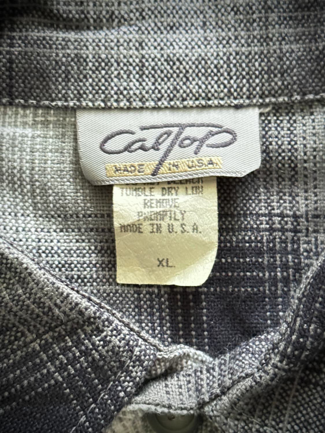 CalTop made in USA 쉐도우 옴브레 체크셔츠 상품이미지7