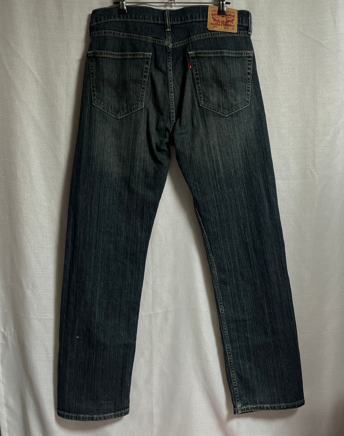 리바이스 505 세미와이드 진청 데님팬츠 청바지 34 상품이미지5