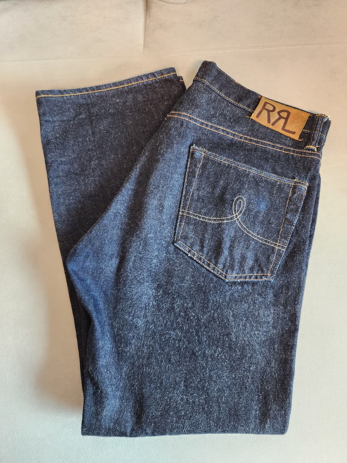 (32x30)더블알엘 rrl 빈티지파이브포켓 빈파포 이스트웨스트 데님 상품이미지1