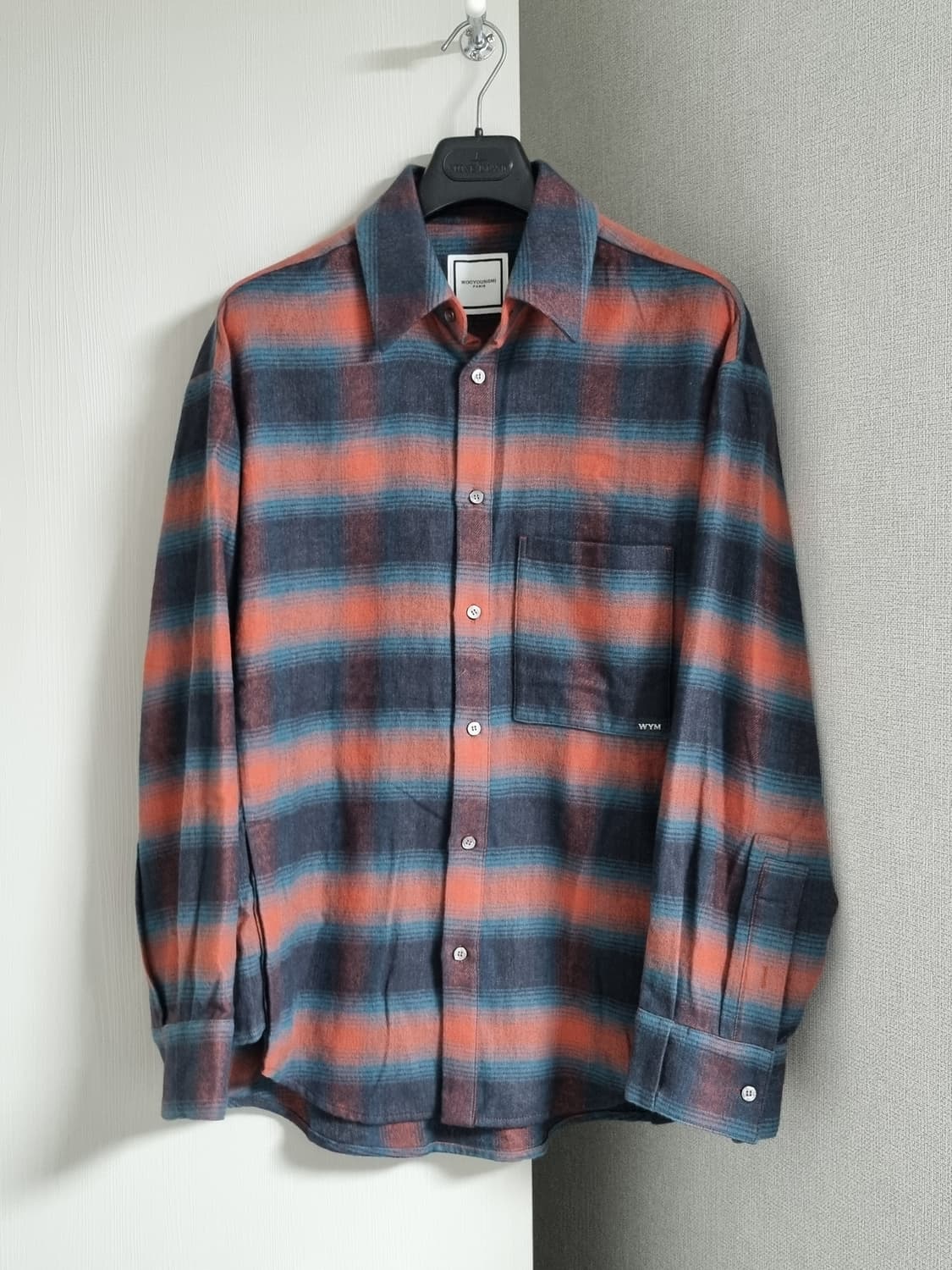 우영미 플란넬 체크셔츠 상품이미지1