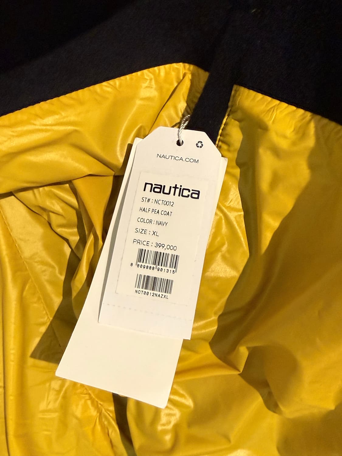 노티카 울 피코트 네이비 XL 상품이미지3