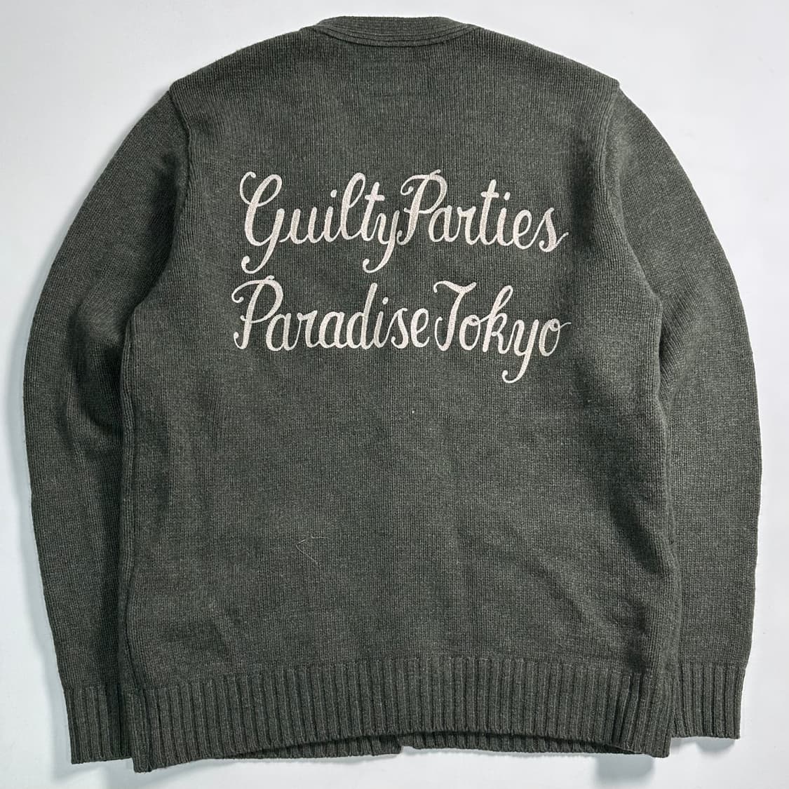 와코마리아 체인스티치 울 가디건 상품이미지4