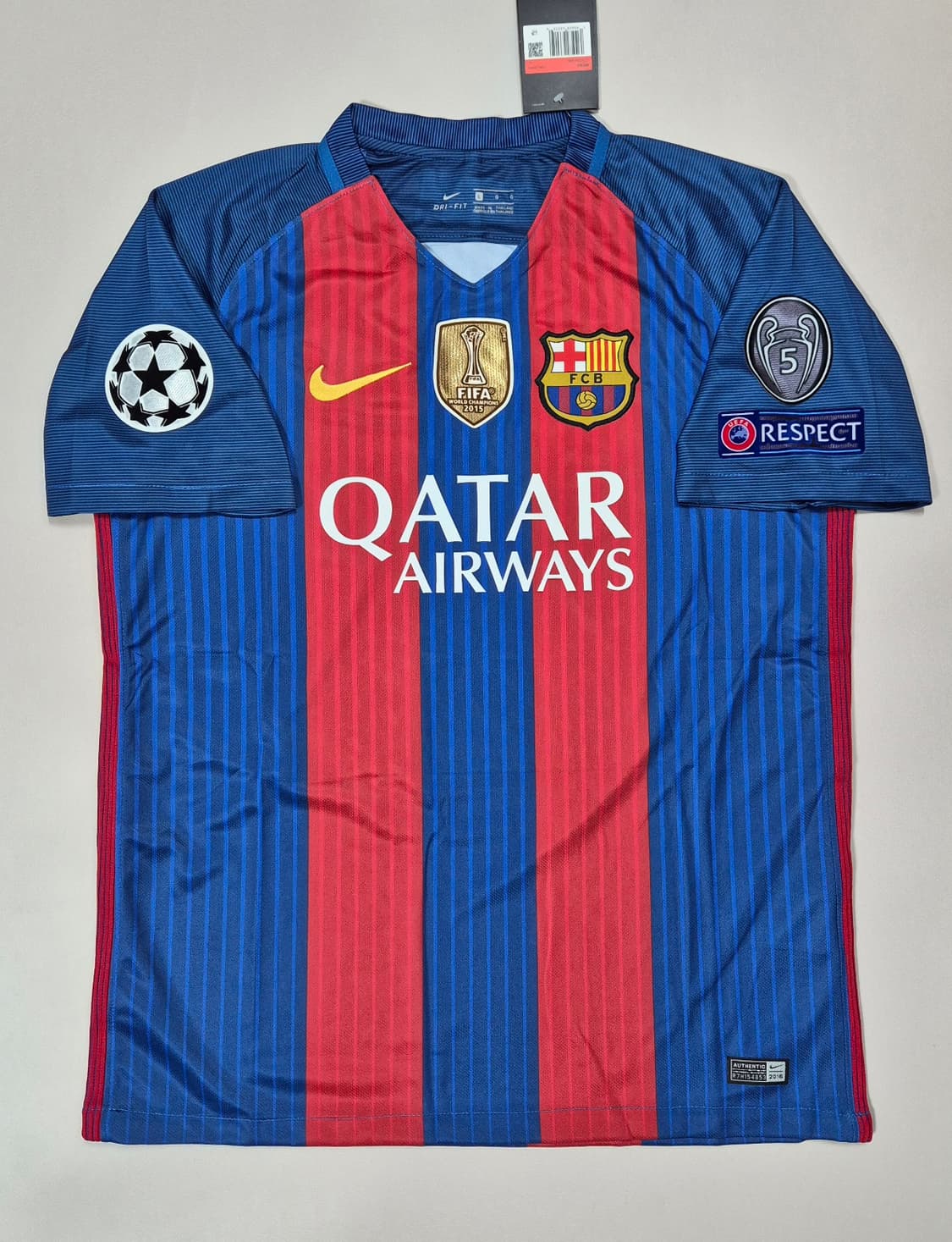 16-17 바르셀로나 네이마르 홈 유니폼 L 상품이미지2