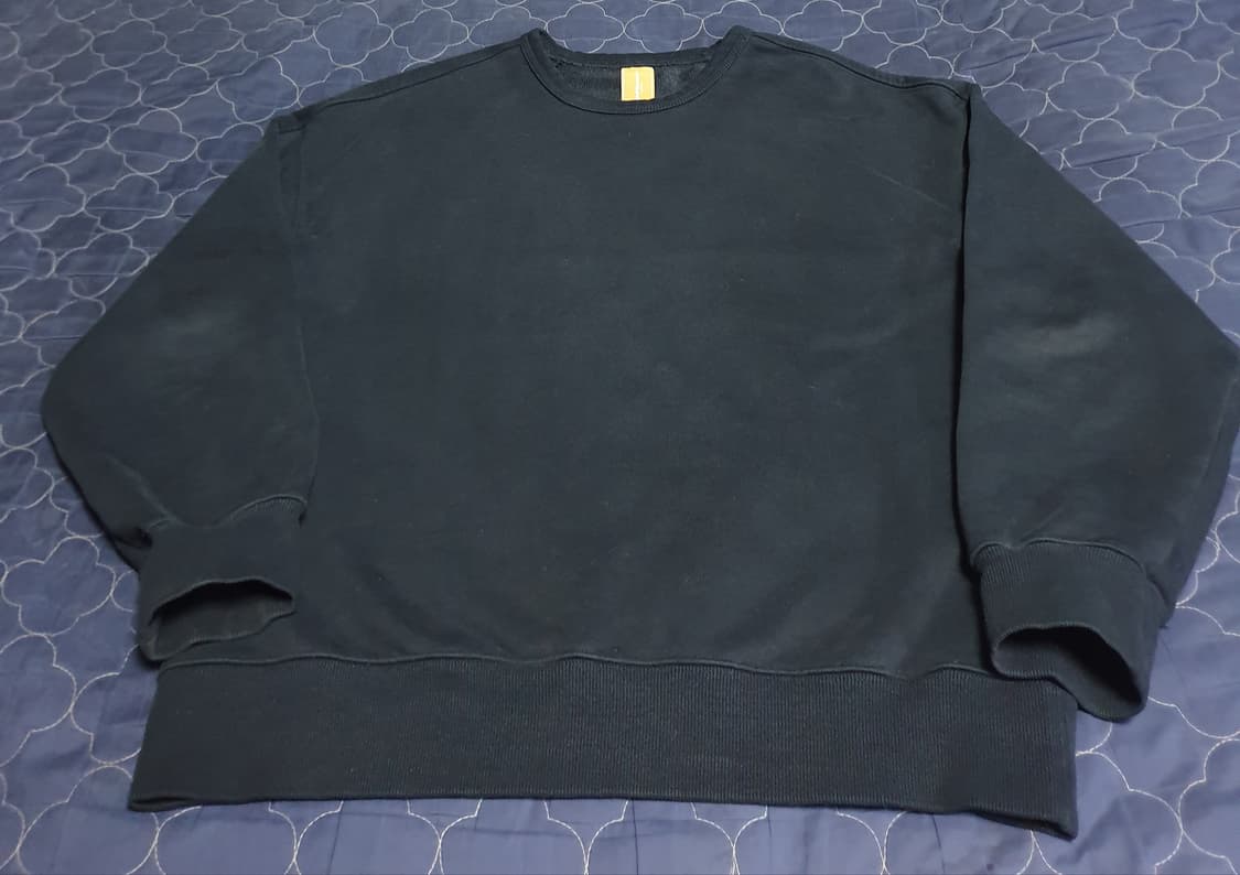 프리즘웍스 오리지널가먼츠 피그먼트 맨투맨 네이비 (L) 상품이미지1