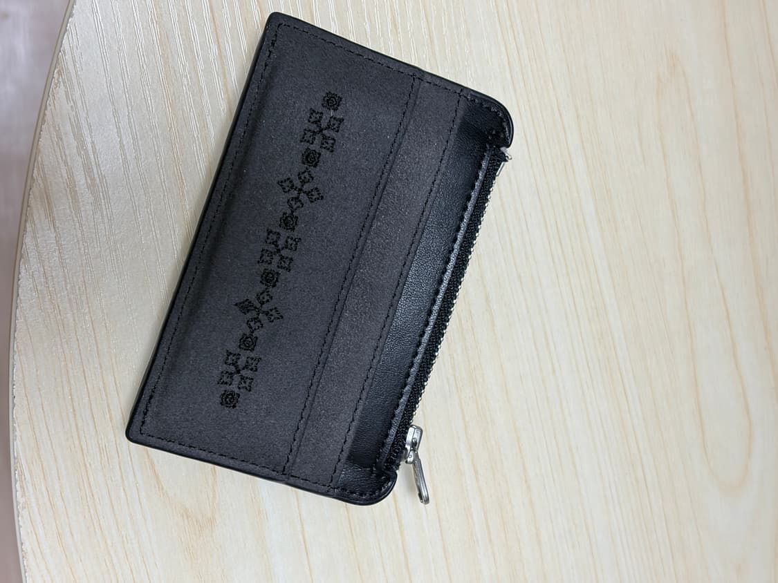 더콜디스트모먼트 스웨이드 카드지갑 블랙 상품이미지2