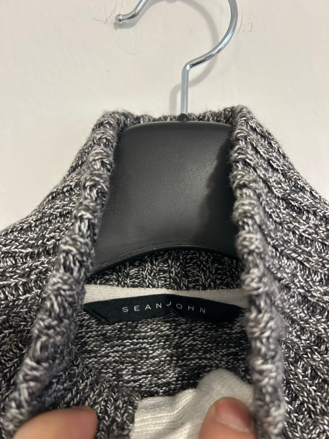 SEAN JOHN 멜란지 하프넥 버튼 니트 스웨터 상품이미지2