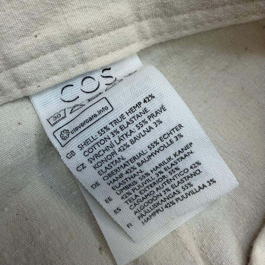 cos 코스 우먼스 린넨 턱 루즈 테이퍼드 팬츠 38 상품이미지4