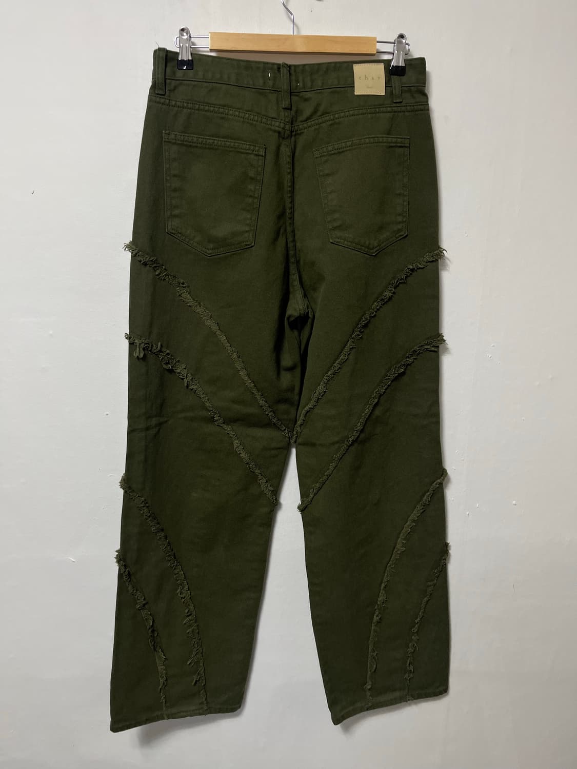 30 Chav 카키 와이드팬츠 바지 정품 상품이미지5