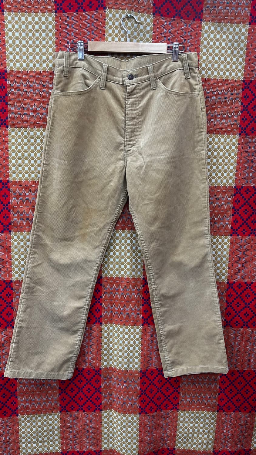 80s 리바이스 519 코듀로이 화이트탭 34 상품이미지1