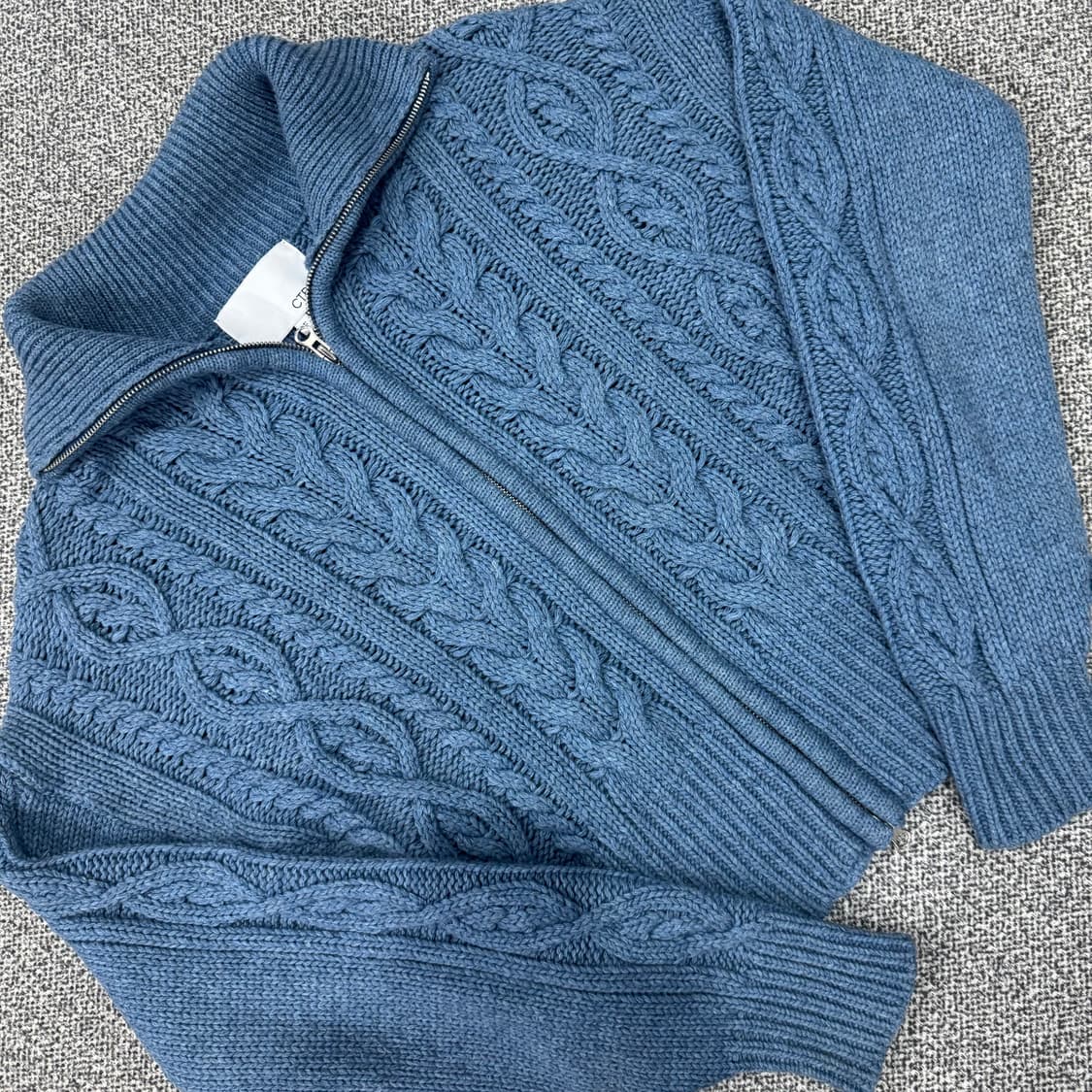 시티브리즈 케이블 니트 집업 가디건 상품이미지2