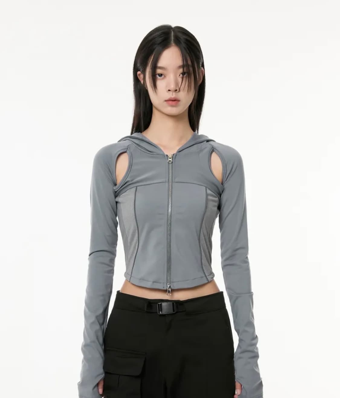 [미착용] 플레어업 19.Division 후드집업(FL-111_Gray) 상품이미지2