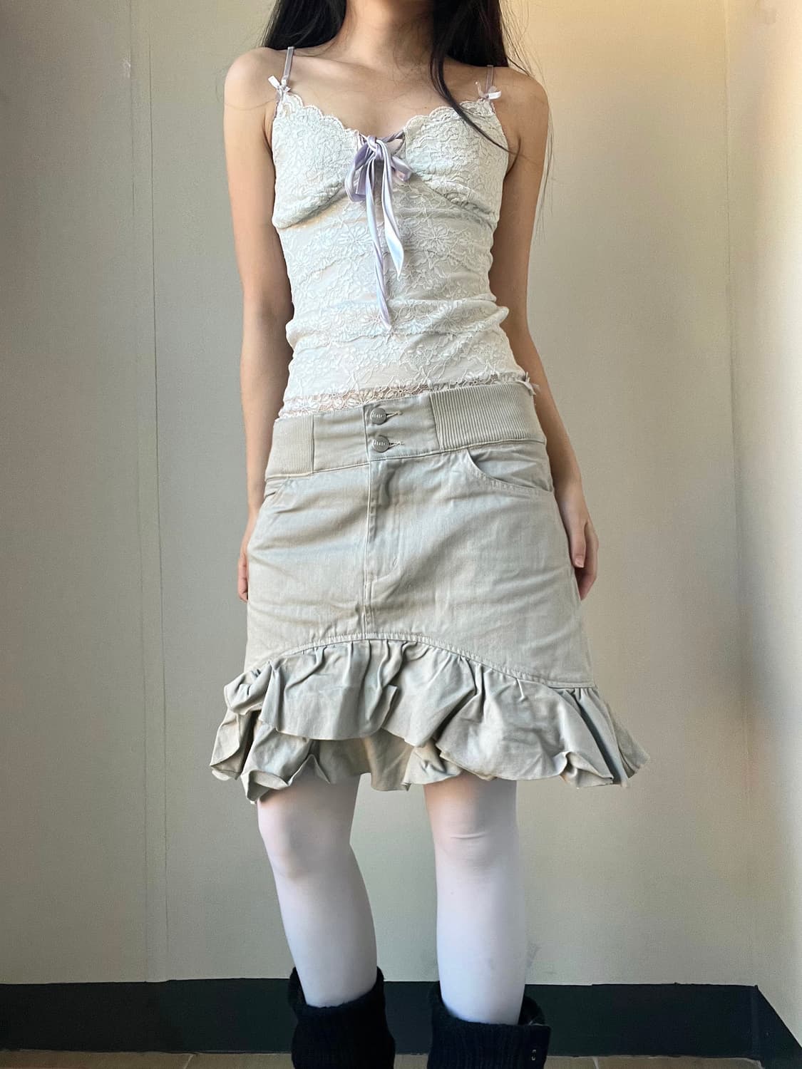Balloon mute gray skirt 상품이미지4