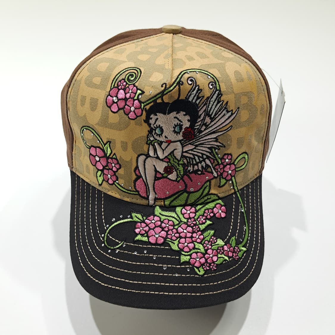 CL880 베티붑 00s 큐빅 모노그램 볼캡 모자 상품이미지3