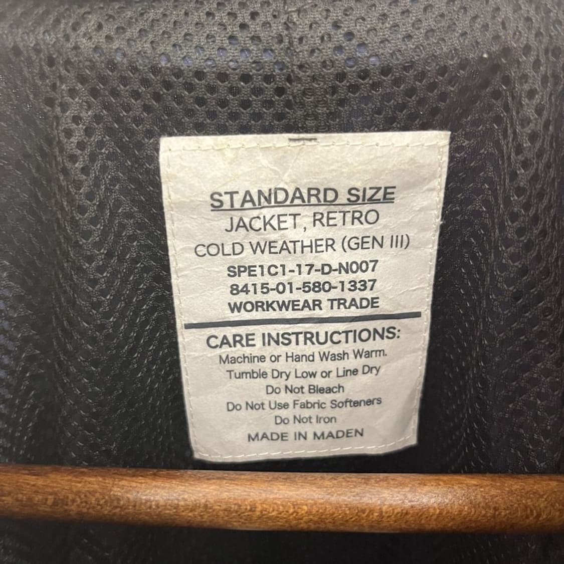 미공군 IPFU 에어포스 레트로 배색 바람막이 자켓 XL C10819 상품이미지5