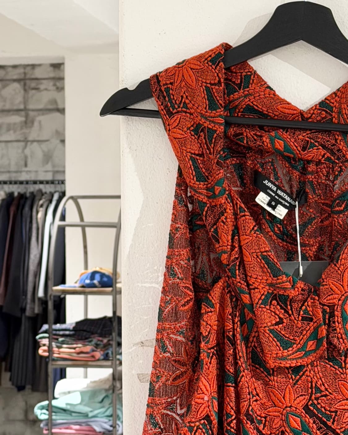 준야 와타나베 레드 레이스 자수 원피스 상품이미지2