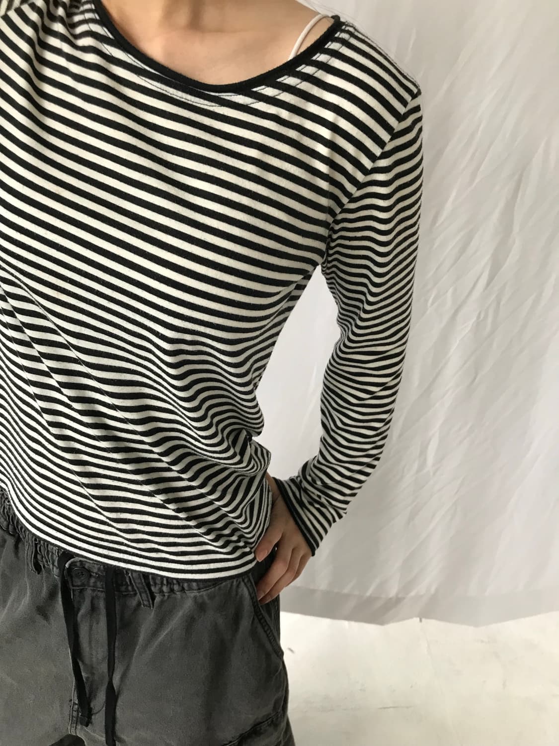 Heart in Chains 스트라이프 티 상품이미지2