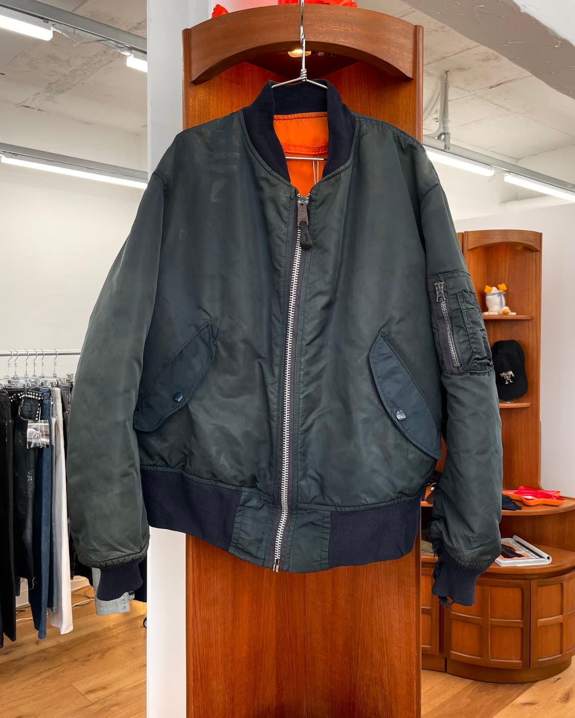 [M] 90s 알파인더스트리 ma-1 봄버 자켓 상품이미지1