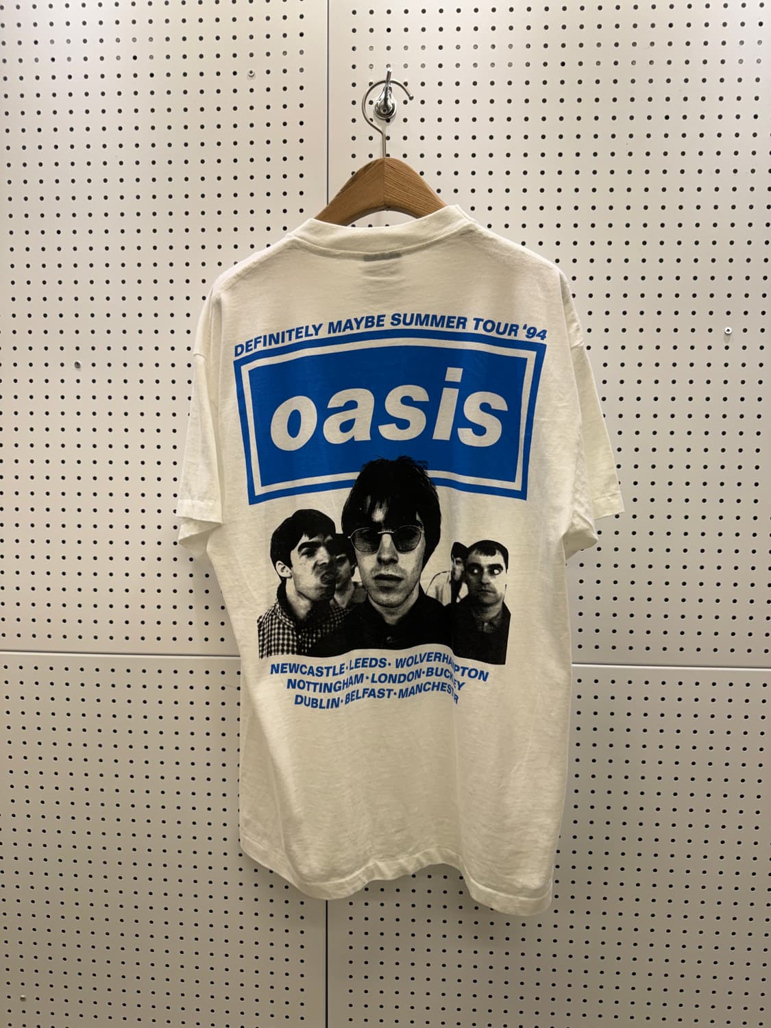 빈티지 오아시스 Definitely Maybe 프린팅 반팔 티셔츠 U15 상품이미지3