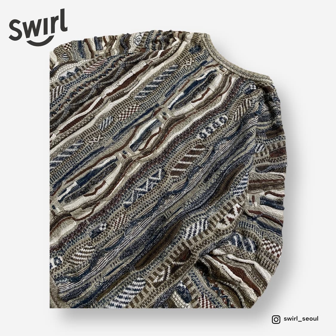 🌊 Alfani 3D Knit Sweater 상품이미지4