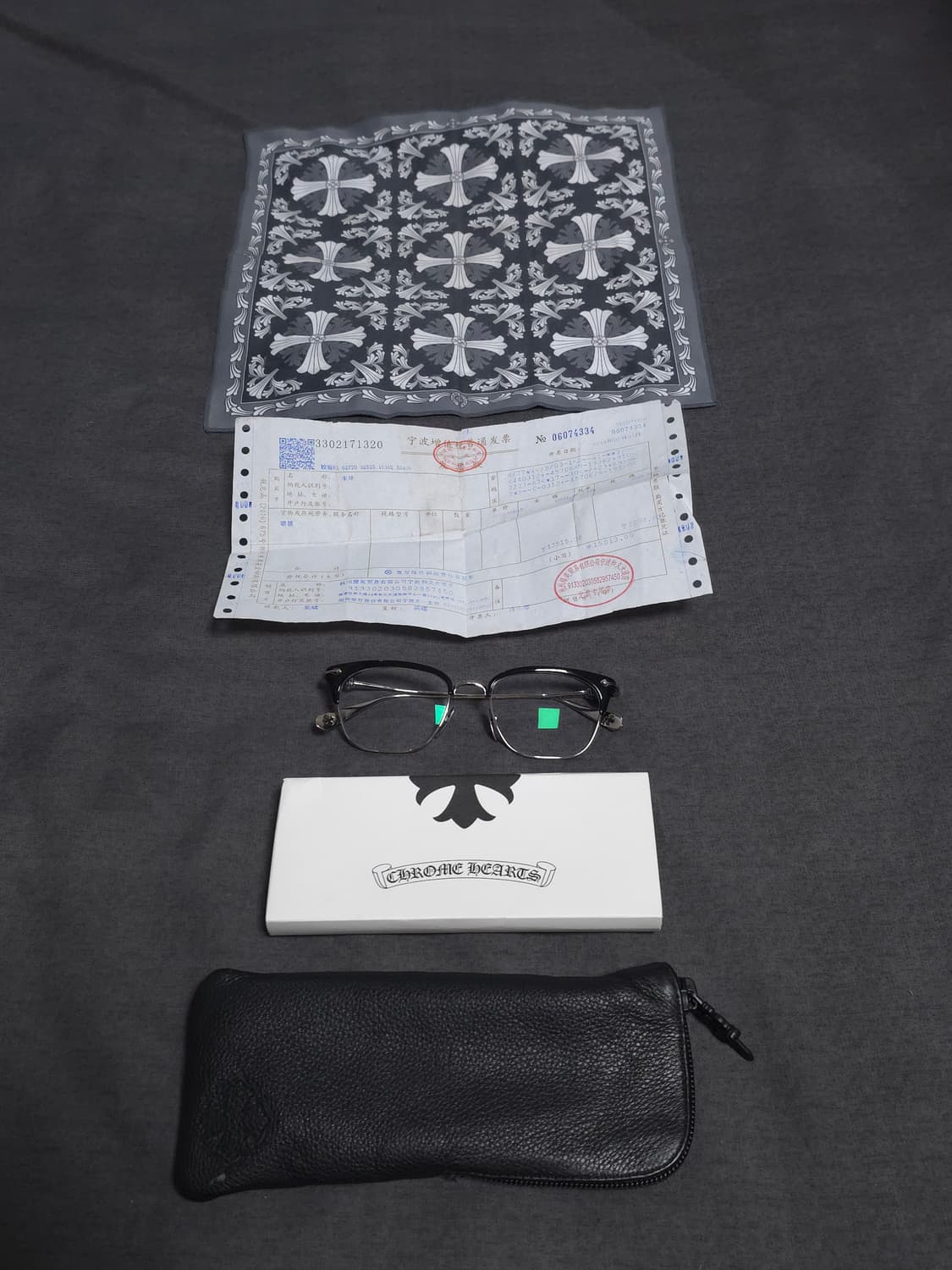 [52] 크롬하츠 슬런트레딕션 안경 실버 블랙 상품이미지2