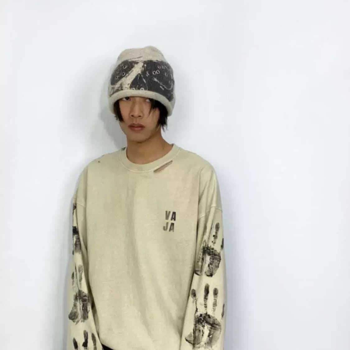 빈티지 스컬 아일렛 여름 비니  상품이미지4