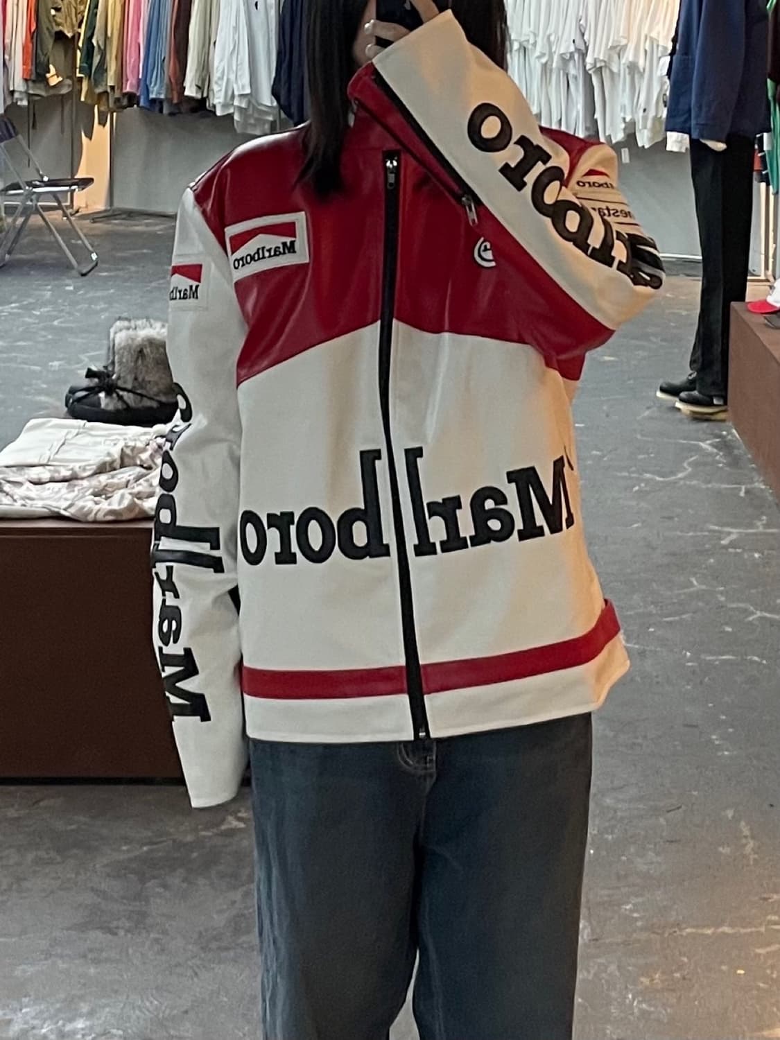 말보로 바이크 가죽자켓 H1381 상품이미지1