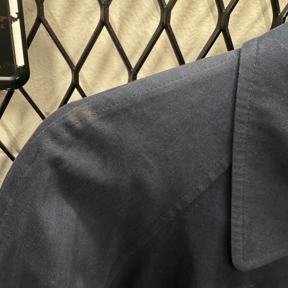 80s 버버리 블루종 자켓 전면 월계수 기사 로고 포인트 네이비 상품이미지9