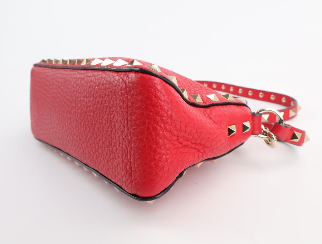 발렌티노 가라바니 락스터드 미니 크로스바디 백 레드 상품이미지6