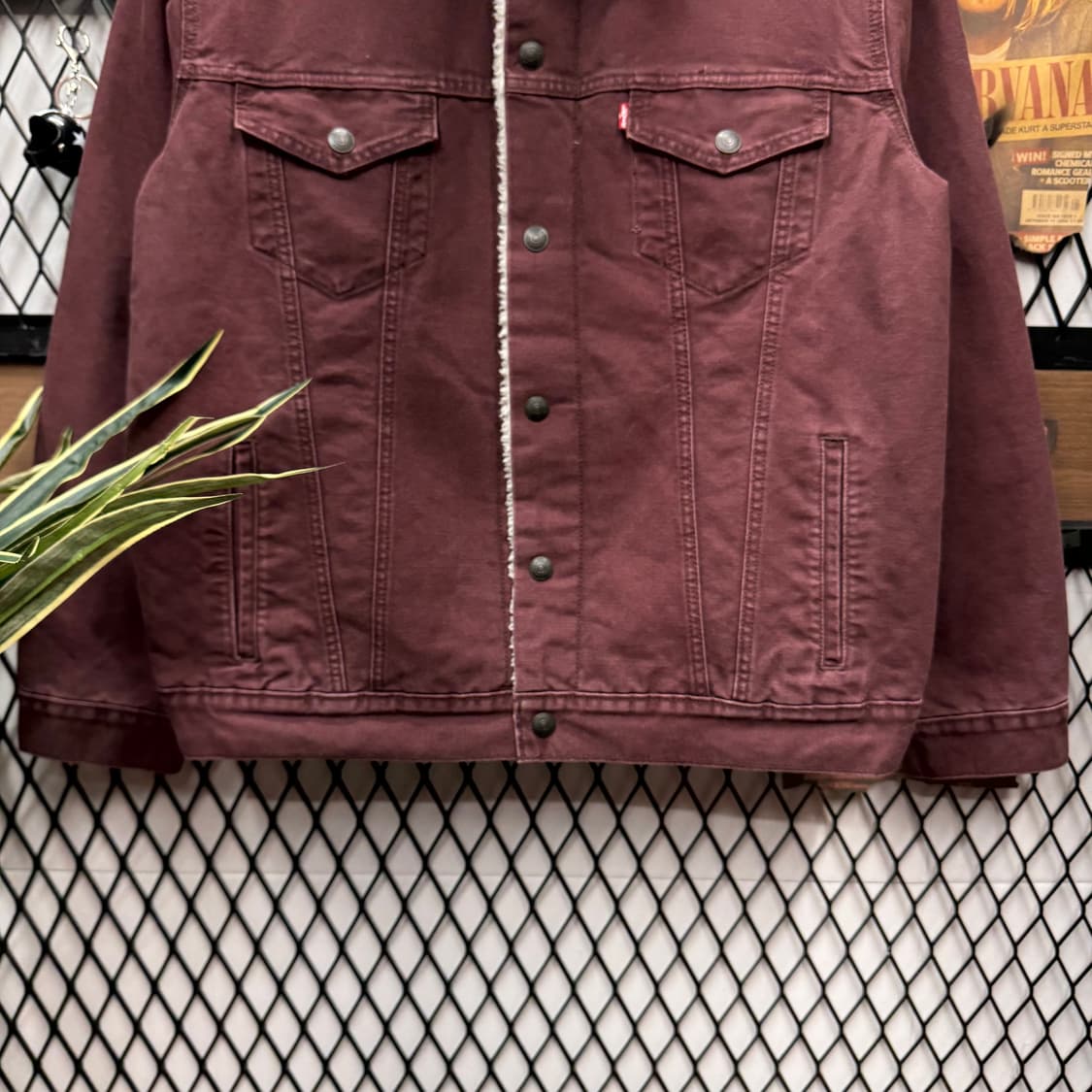 리바이스 타입 3 쉐르파 트러커 자켓 와인 상품이미지4