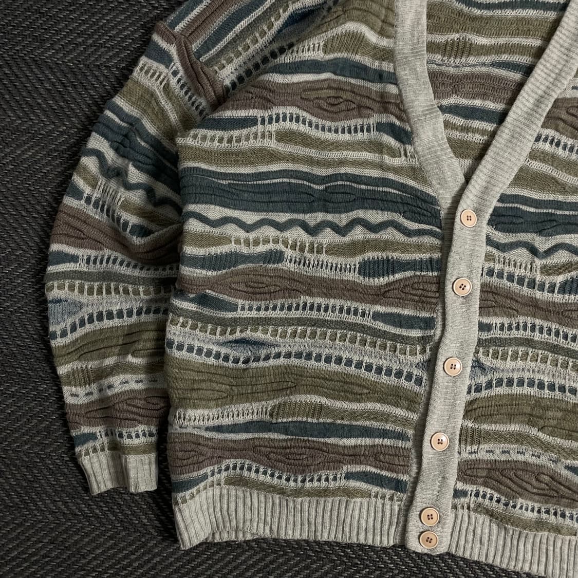 이태리 빈티지 아카이브 케이블 패턴 가디건o 3239 상품이미지3