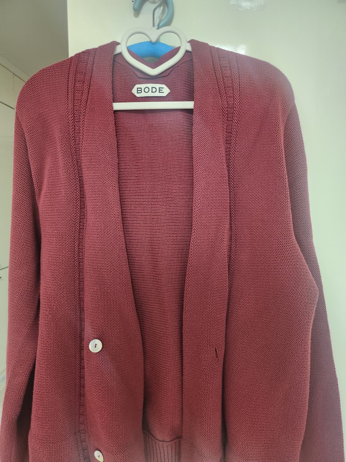 Bode 더블 브레스티드 가디건 마룬  상품이미지1