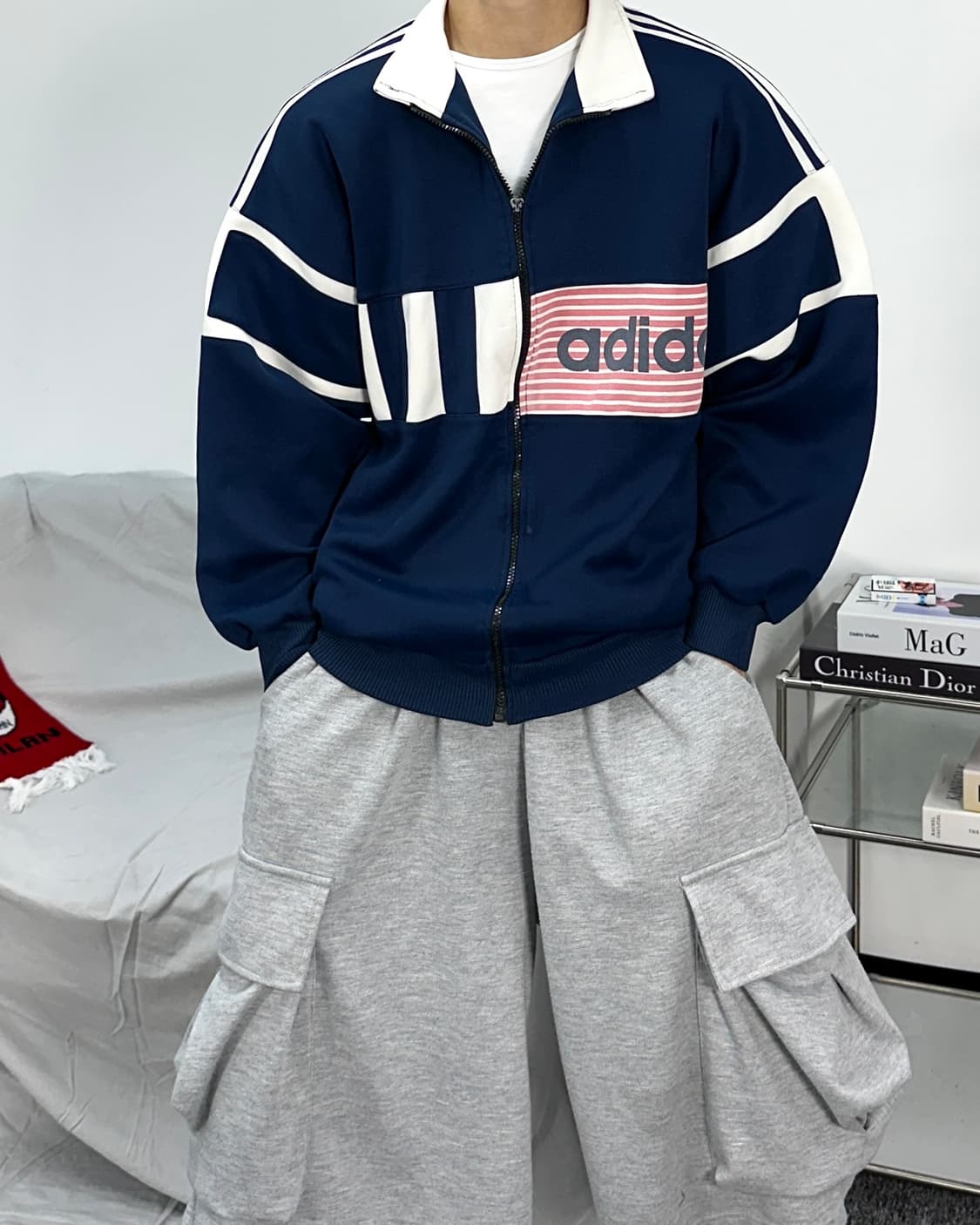 아디다스 00s 빅로고 져지 XL 상품이미지1
