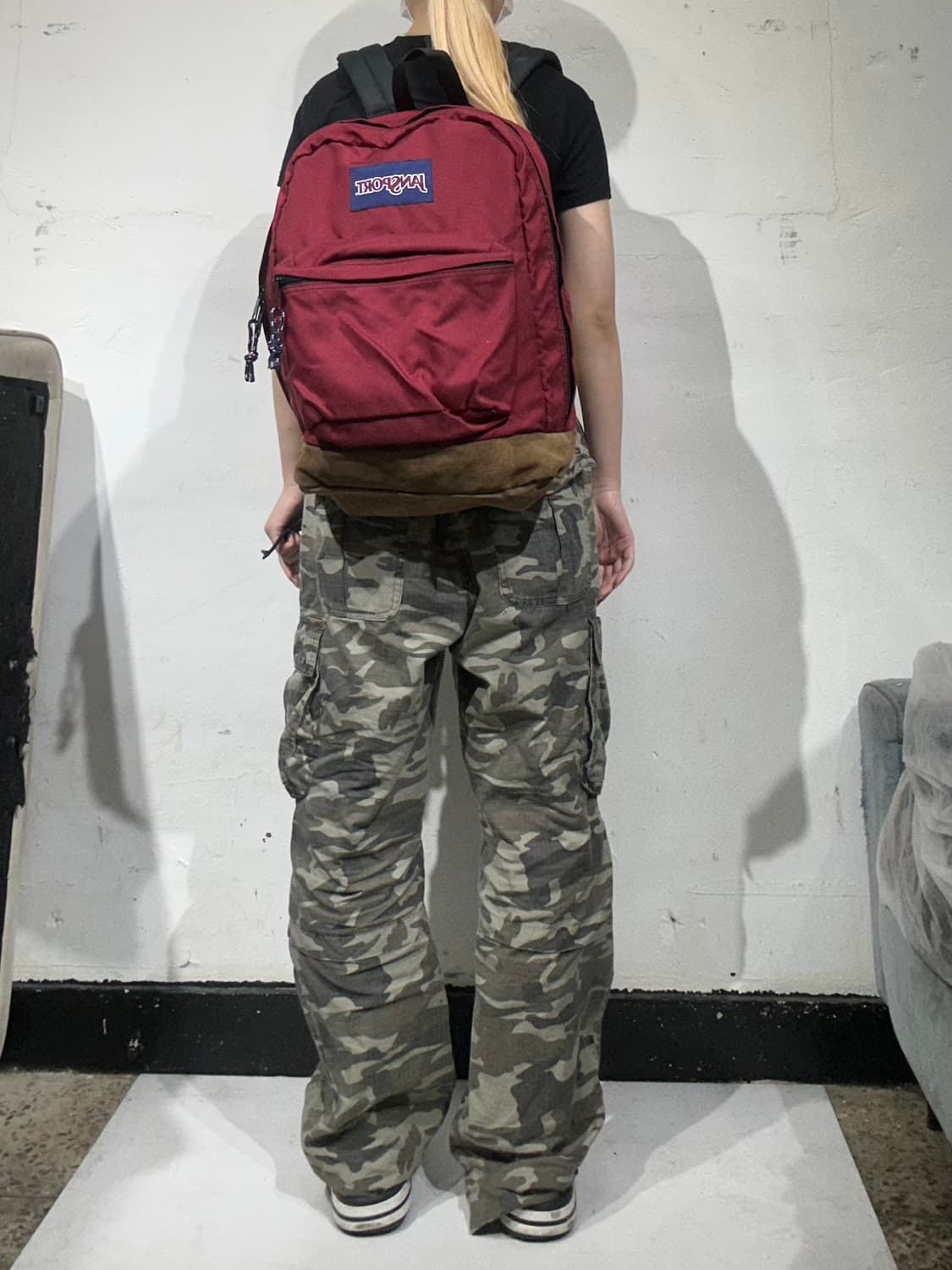 잔스포츠 버건디 백팩 가방  상품이미지3