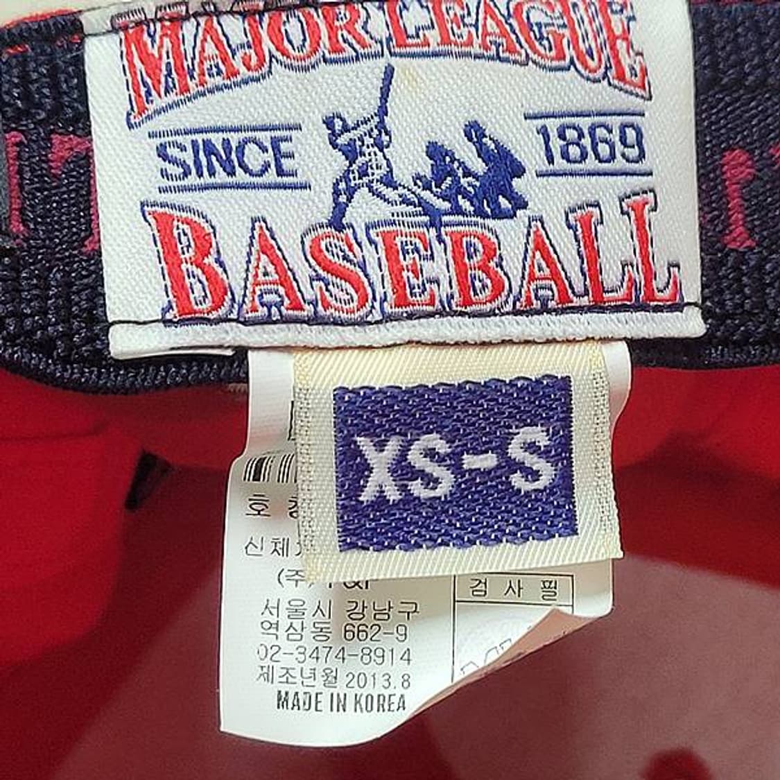 MLB 신시내티 레드 체크 XS-S 55CM 상품이미지8