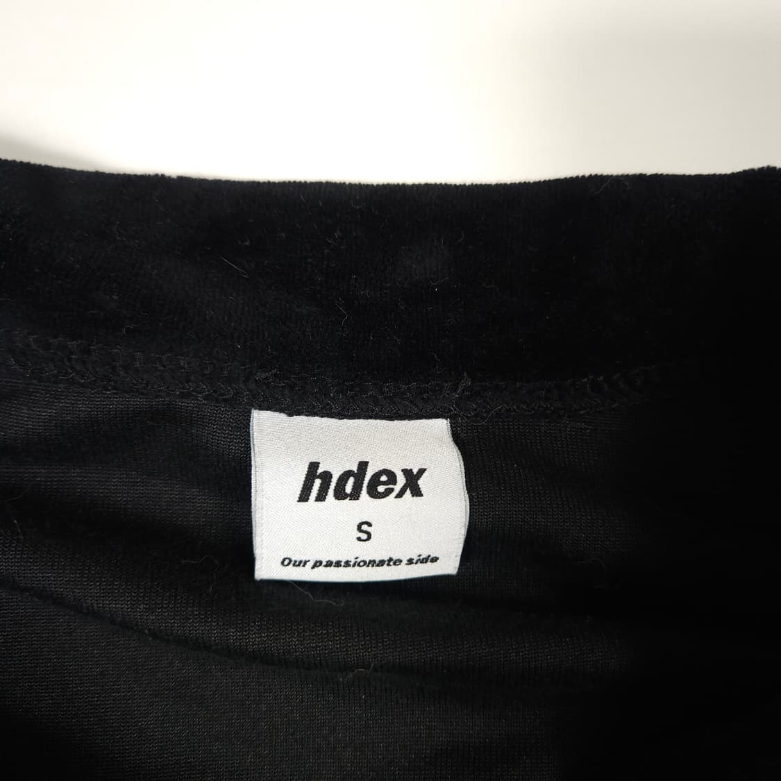 hdex 벨벳 트랙 자켓 블랙 상품이미지3