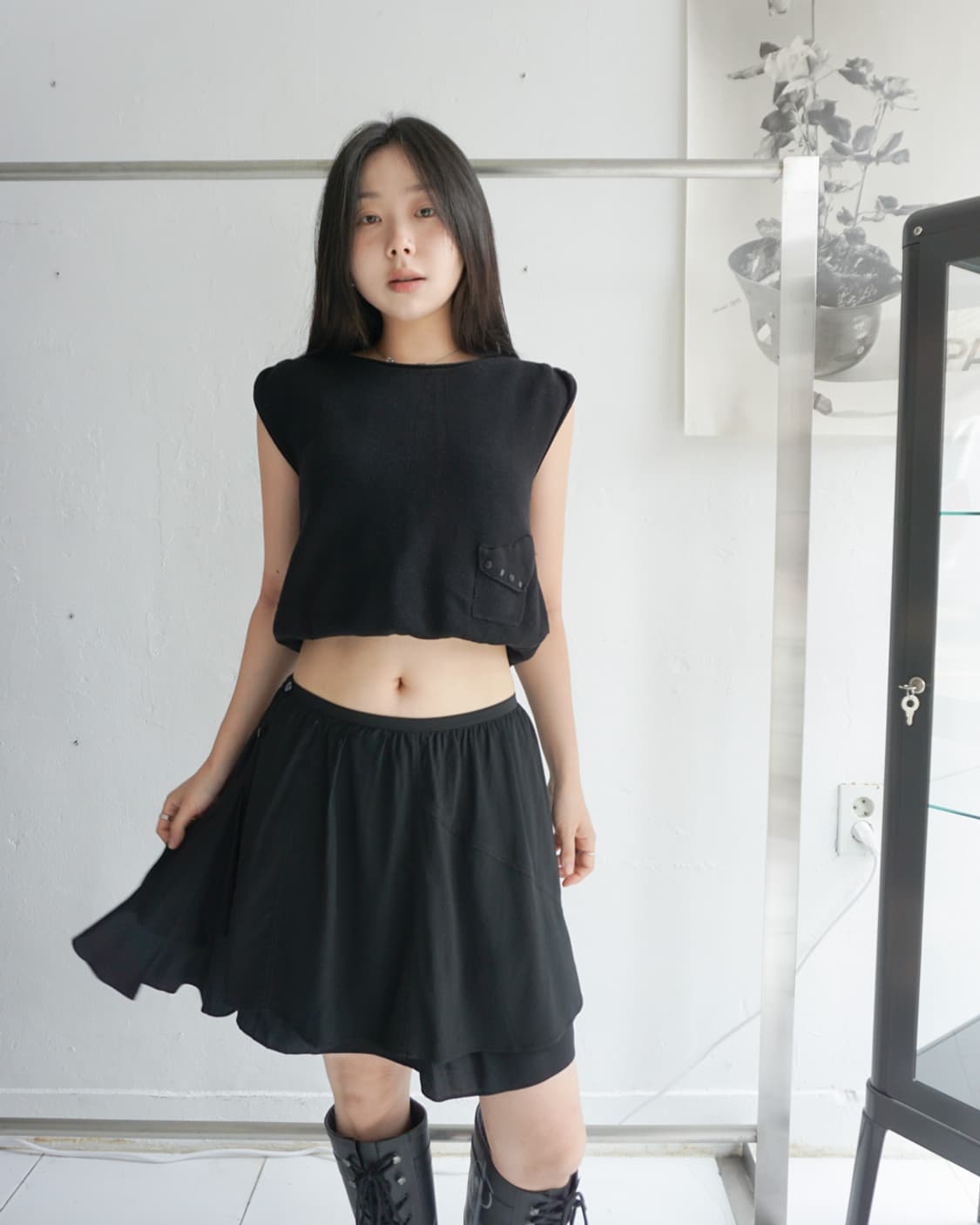 DIESEL 플레어 미니스커트 상품이미지4