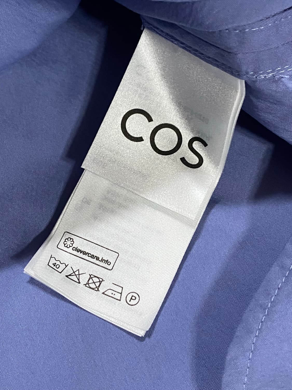 COS 코스 여성 롤넥 튜닉탑 셔츠 블루 55 상품이미지5