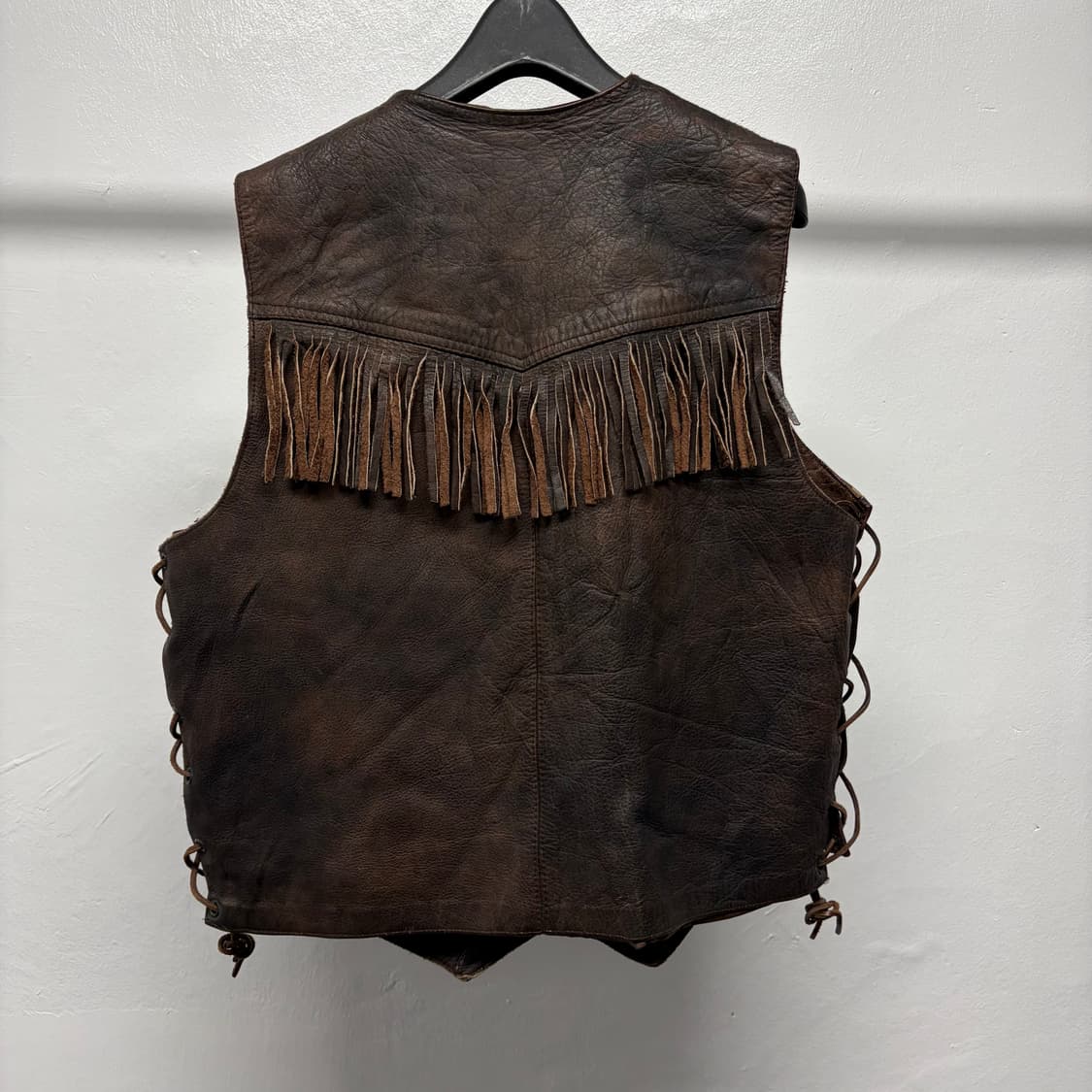 빈티지 프린지 레더 베스트 상품이미지2