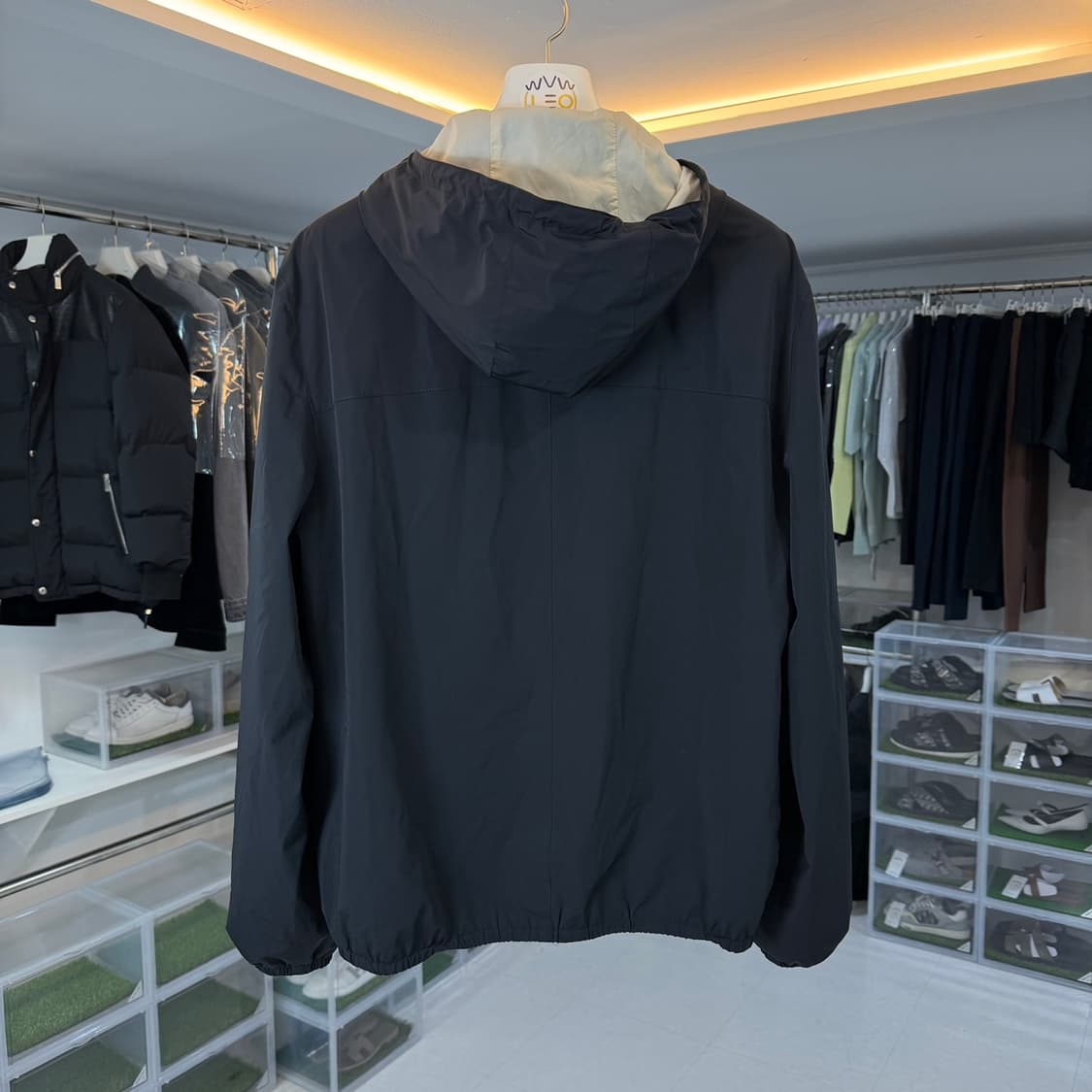 [리오브] 브루넬로 쿠치넬리 엠브로이더드 자수 로고 윈드브레이커 바람막이 상품이미지2