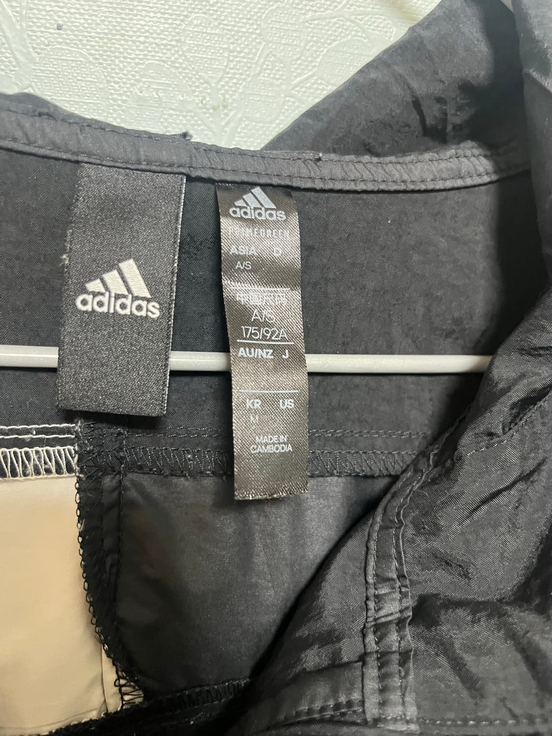 아디다스 삼선 후드 바람막이 블랙 상품이미지6