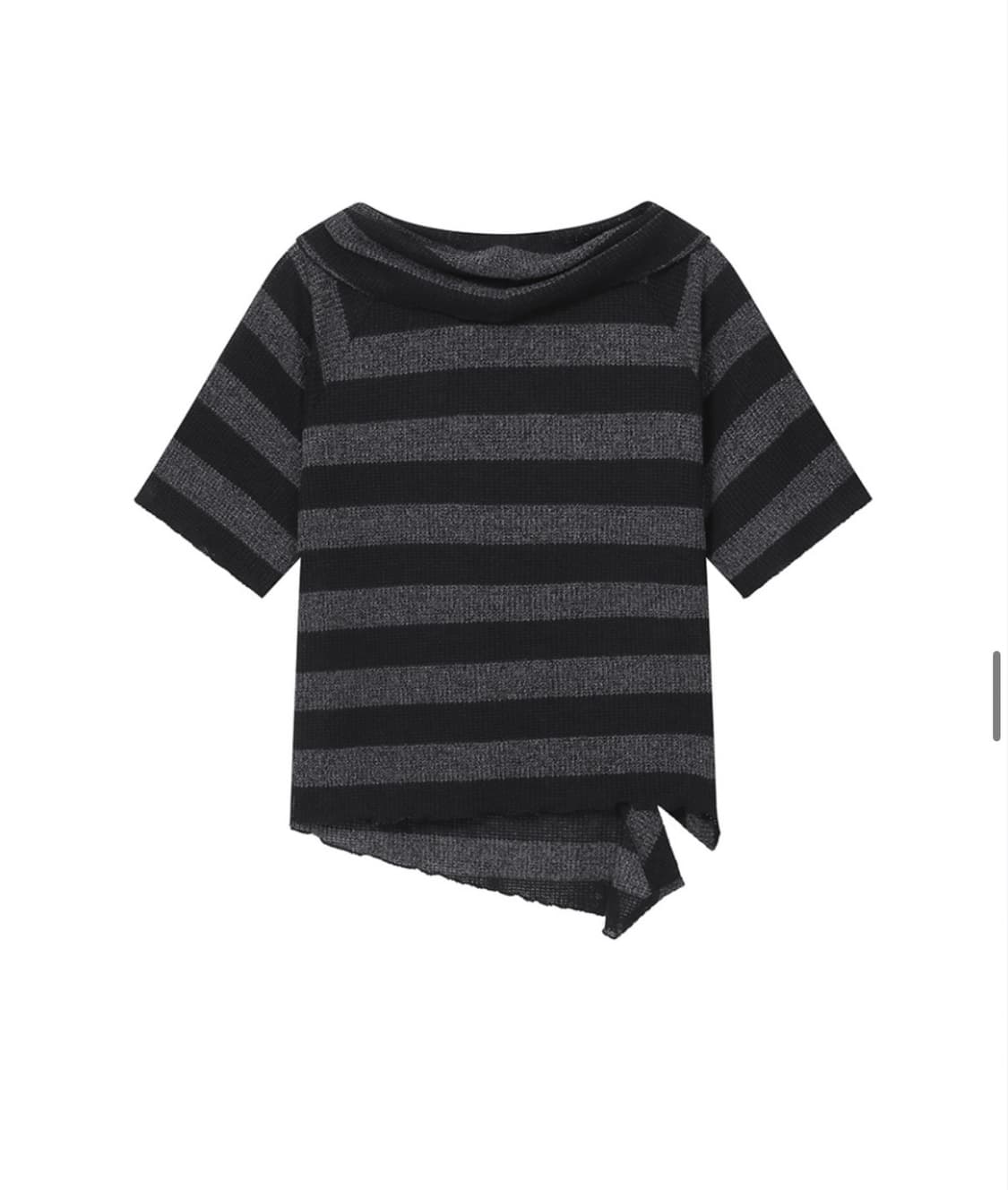 미세키서울 Diagonal crochet knit top STRIPE 상품이미지3