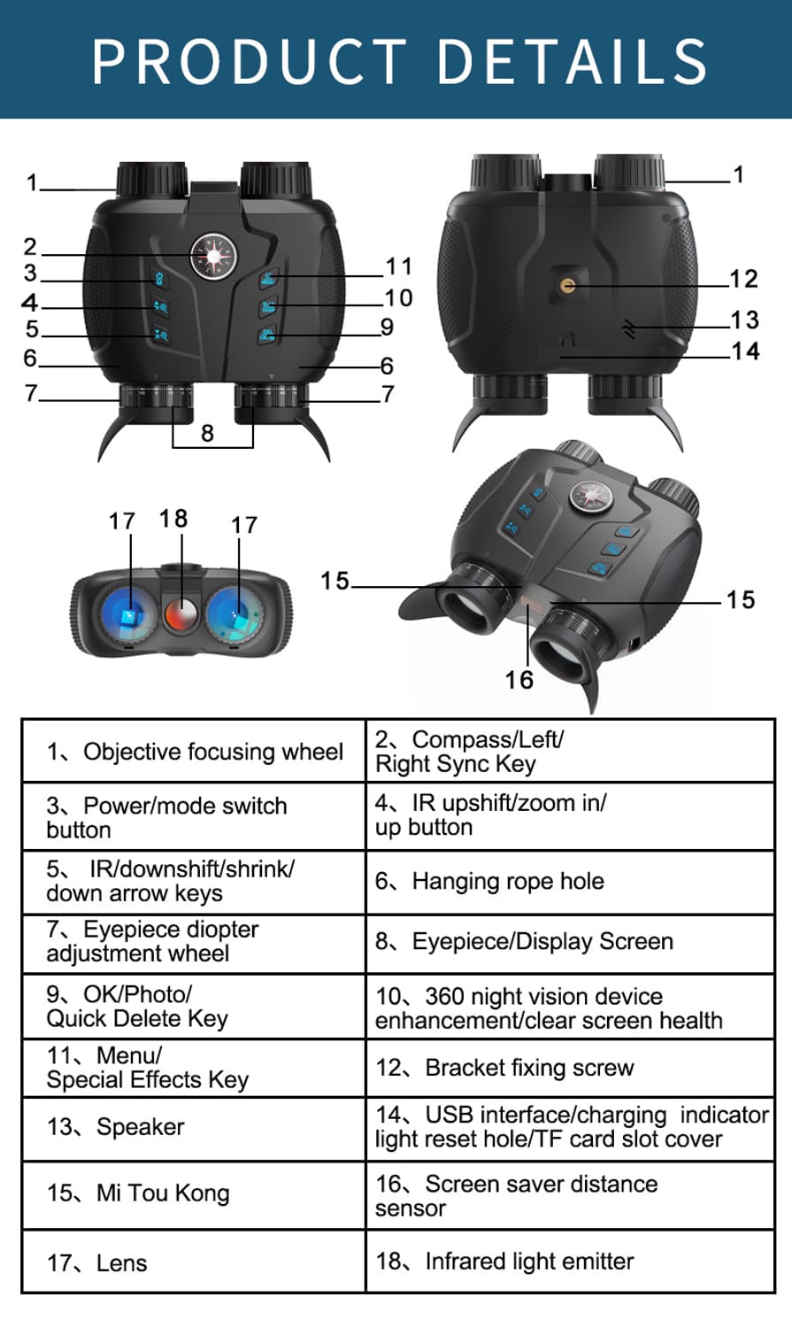 야간 투시경 야시경 망원경 쌍안경 상품이미지4